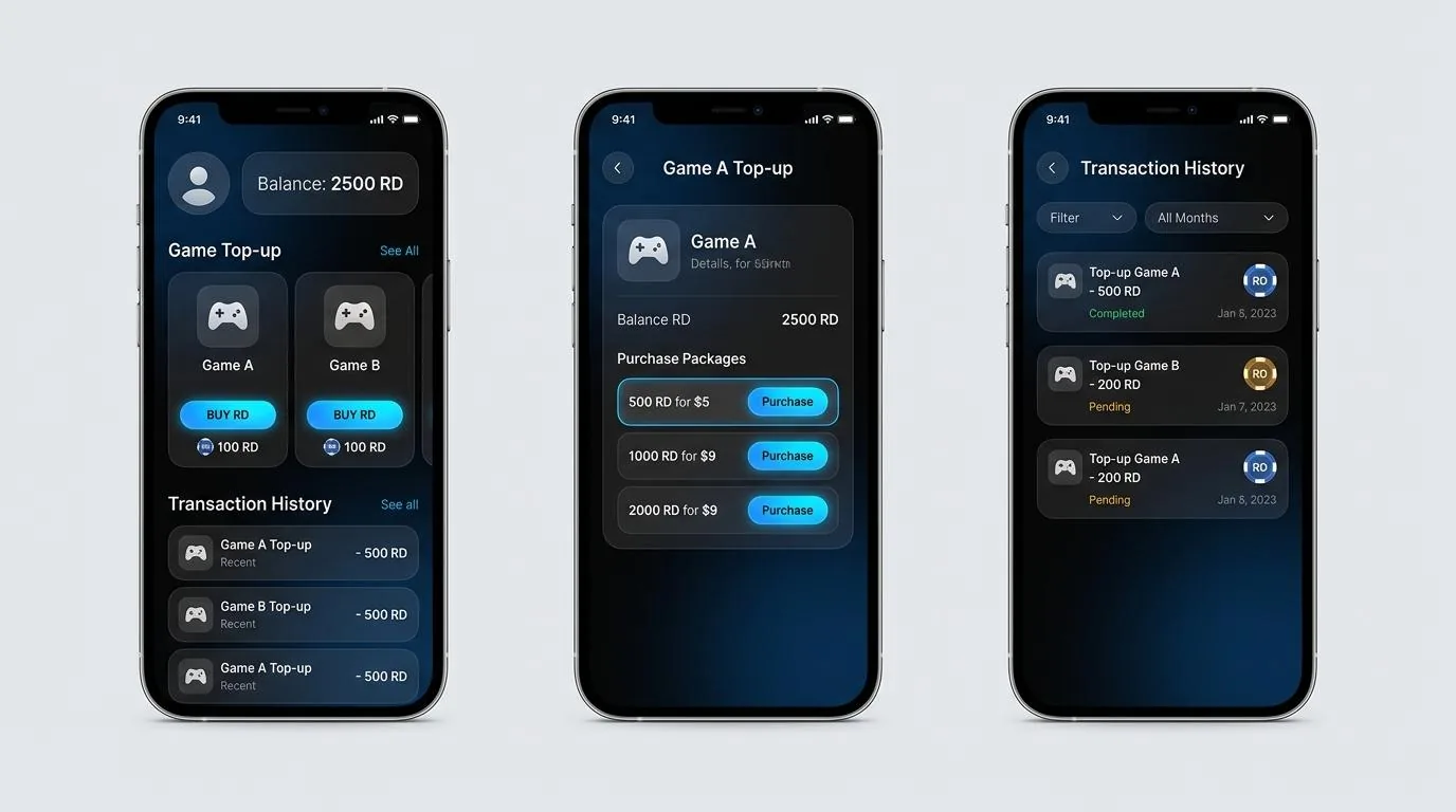 Paket chip RD 100M hingga 10B — Topup Royal Dream Hub